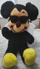 Vintage Walt Disney Characters Plush Mickey Mouse Glasses California Stuffed...
