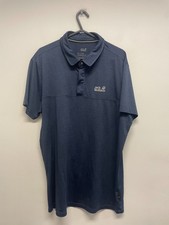 JACK WOLFSKIN MENS SS T-SHIRT IN NAVY SIZE 40 VGC S775 
