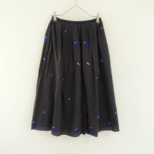 Mina Perhonen Pebble Embroidered Cotton Gathered Skirt size 38 used