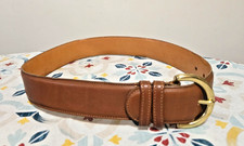 Coach Gove Leather Brass British Tan Belt 8500 Womens Small 30 X 1.5 USA 981