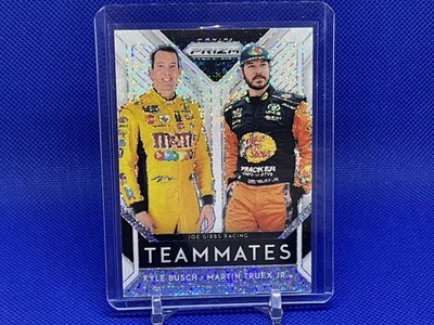 2019 Panini Prizm Teammates White Sparkle Kyle Busch Martin Truex Jr