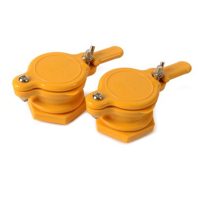 BeeCastle 2PCS Honey Gate Valve for 5 Gallon Bucket, Yellow Light Color