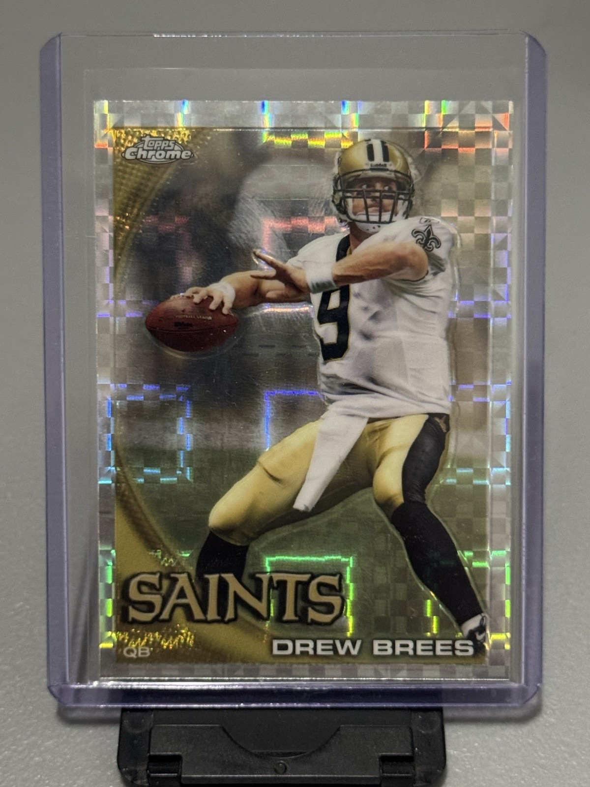 Drew Brees 2010 Topps Chrome #C220 X-Fractor New Orleans Saints