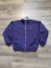 VTG Patagonia Shelled Synchilla Jacket Womens Sz 12 Made In USA Purple READ