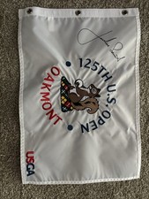 Jordan Spieth Signed 2025 US Open Flag Oakmont U.S Autographed Auto