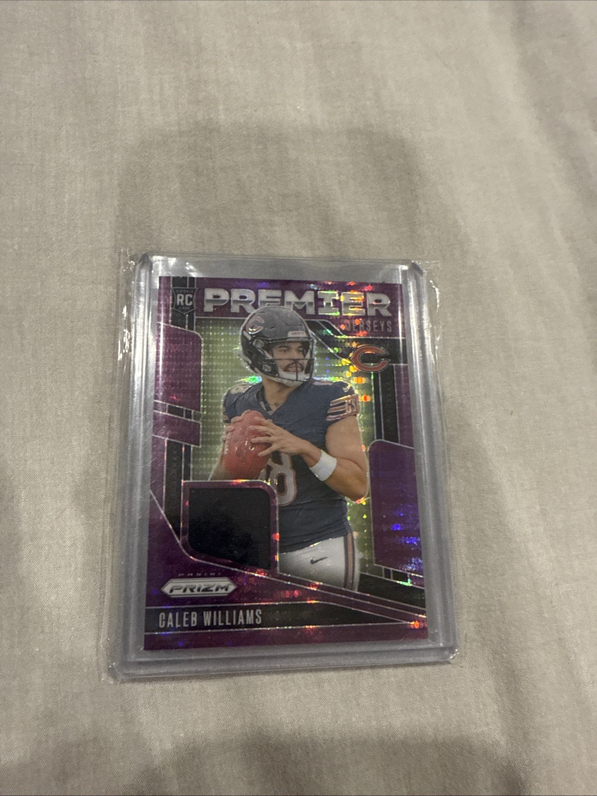 2024 Panini Prizm - Premier Jerseys Caleb Williams #PJ-CWS Purple Pulsar Prizm
