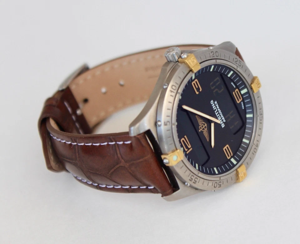 Reloj Hombre Breitling F56062 AEROESPACIAL, ESFERA NEGRA, TITANIO, 40mm, ¡¡GUAU!!! Foto 4 de 4