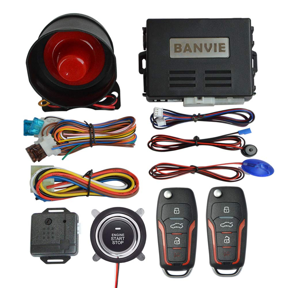Keyless Entry Alarm System with Remote Engine Start & Anti-Theft Protection