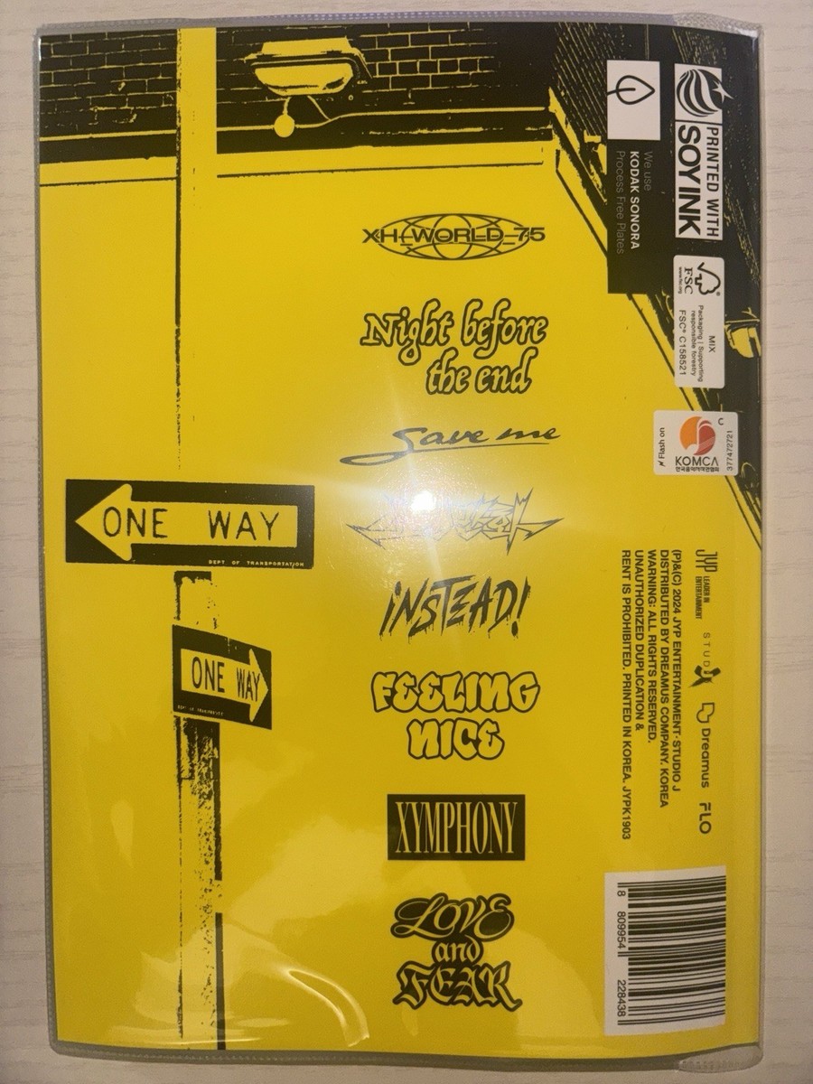 XDINARY HEROES [LIVE and FALL] All Member Autographed Signed Album