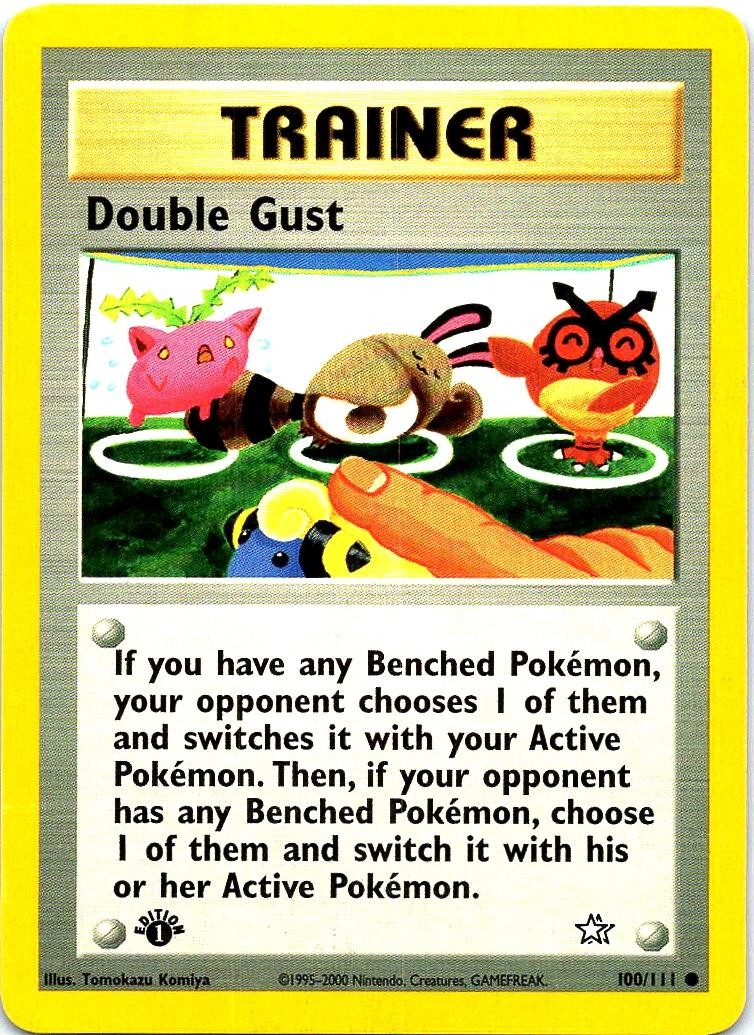 Double Gust 100/111 Common Neo Genesis Pokemon 1st Edition Near Mint