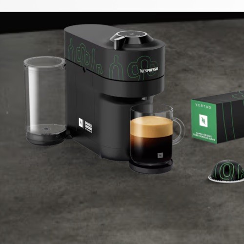 Nespresso Vertuo Pop+ Samra Origins by The Weeknd Coffee Black MISSING GLASS