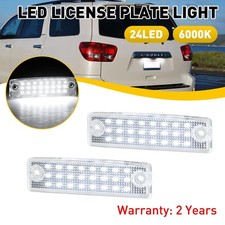 2x 24 LED White License LED Plate Light Lamp For 2001-2022 Toyota Sequoia 6000K
