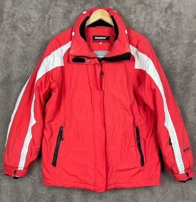 Maier Sports Jacket Womens 44 USA size 16 Red mTEX 5000 Waterproof Ski Outdoors