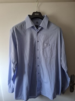 Engbers Herren Hemd /  Langarm Gr.  XXL / 45-46 , Hellblau Nichtraucherhaushalt 