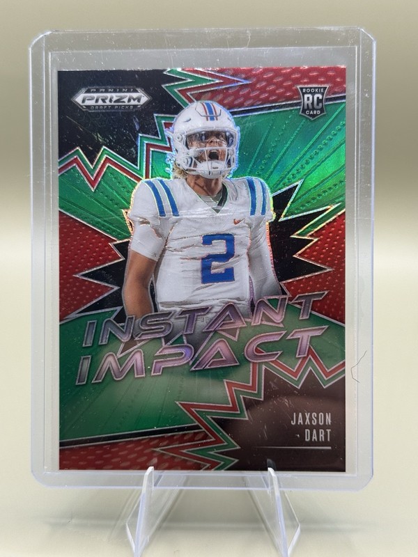 Panini Jaxson Dart New York Giants 2025 NFL RC Card Lot (2) Prizm/Mosaic