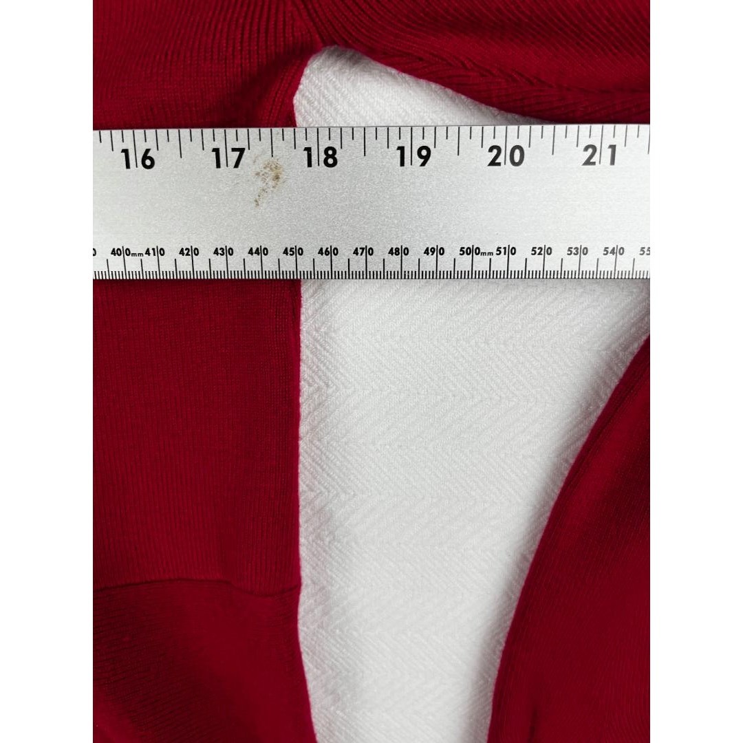 Ivanka Trump Women's Red Knit Sweater Bell Sleeves Crew Neck