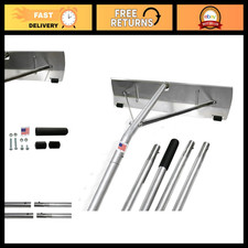 Heavy-Duty 20ft Snow Roof Rake with Shingle Saver Rollers - USA-Made Tool