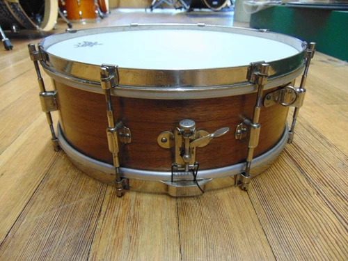 Vintage/Antique 1920's Leedy 5x14 Solid Shell Walnut Snare Drum