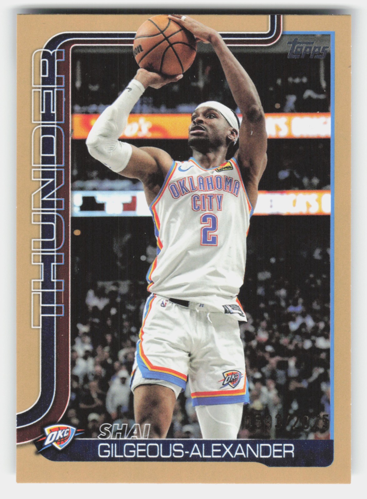 2025-26 Topps #115 Shai Gilgeous-Alexander Gold #/2025