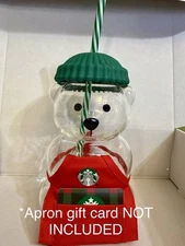 Generic Barista Bear Glass Cup with Lids and Straws, Cute Mugs Bear Sippy 20oz