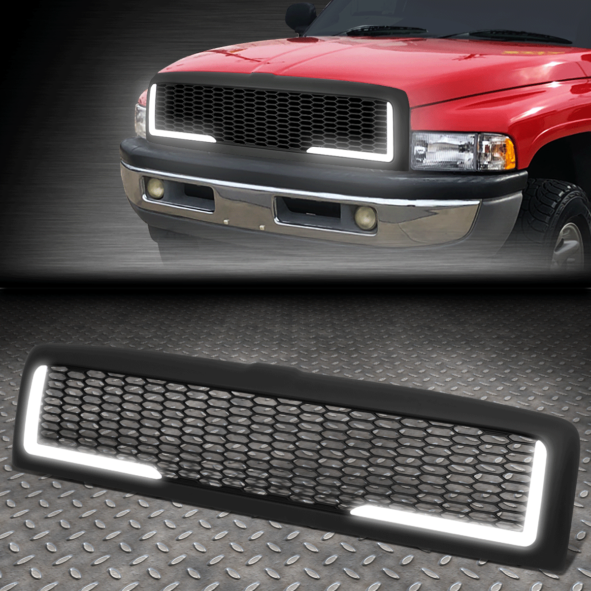 09 12 dodge 1500 front bumper grille grill