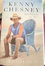Kenny Chesney , Signed Autographed Book , Heart Life Music