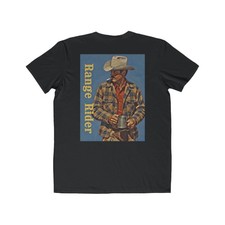 Range Rider Western Cowboy Texas Old West Coffee Men's Tee