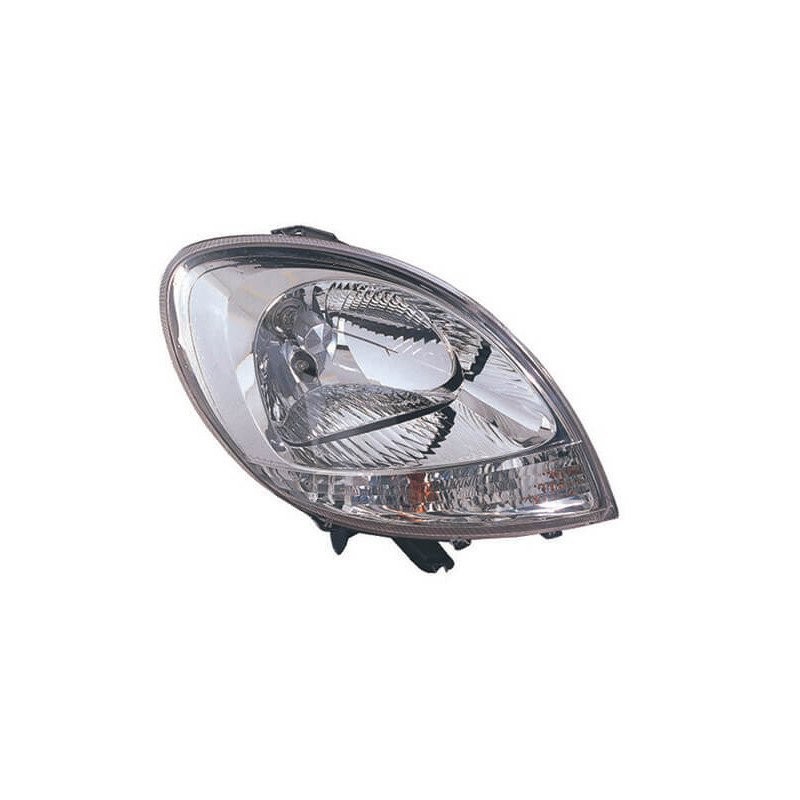 Phare avant droit H4 chromé pour remplacer une optique cassée de Nissan Kubistar