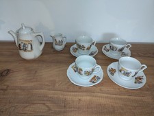 Ancienne dinette porcelaine dessins enfantins contes années 50 (?)