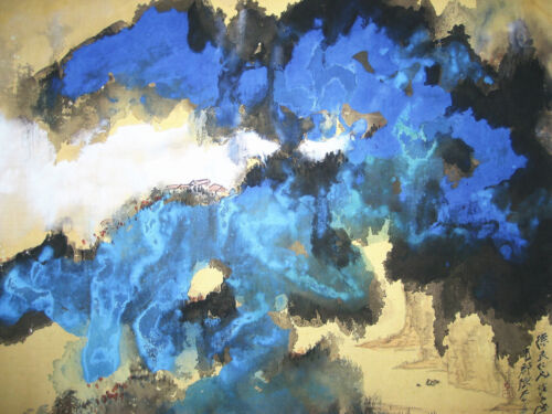 Chinese Painting Scroll Splash Color Landscape 泼彩山水 By Zhang Daqian 张大千 - Picture 4 of 9