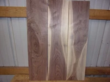 3 PC WALNUT LUMBER WOOD KILN DRIED BOARDS LOT 1302V 32"X 6 1/2"X 3/4" END MATCH