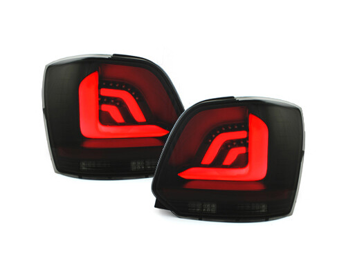 Original Litec LED RüCkleuchten Schwarz Dynamischer Blinker FüR VW Polo 6R 6C-image