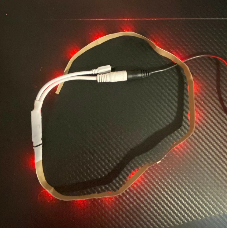 Inline IR Controller with Power Wire, Plug, 24 Key Remote & RGB LED Strip Light - Image 2 of 4