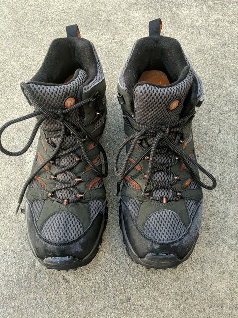 Merrell Mens US 10 Moab Mid Gore-tex GTX Vibram Grey ...