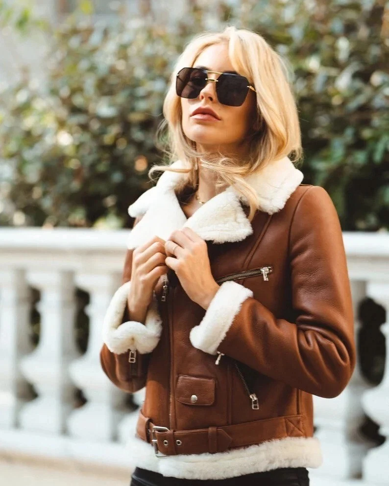 double faced brown jacket