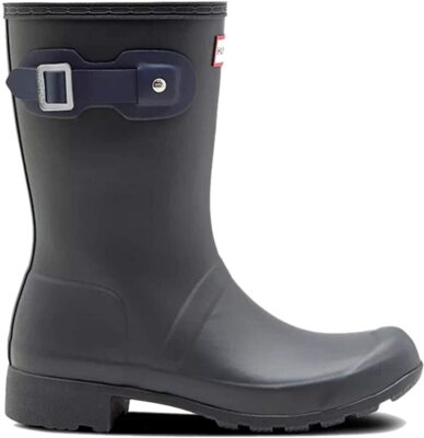 Hunter Original Tour Short Dark Slate Rain Boots size US 10 and 9