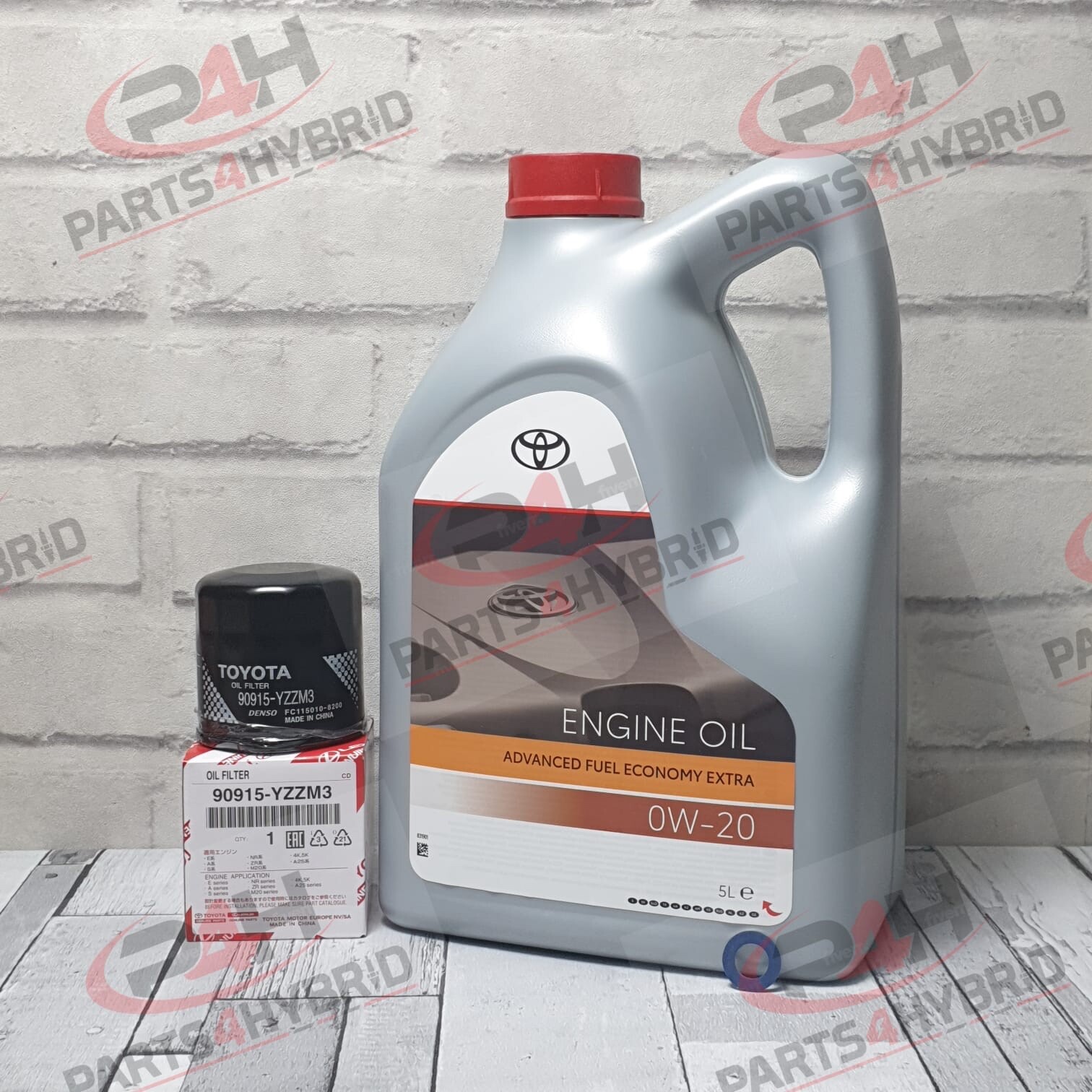 GENUINE TOYOTA YARIS 1.3L INTERMEDIATE SERVICE KIT SCP90 0W20 OIL FILTER &WASHER