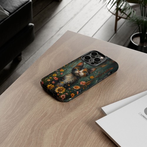 For iPhone | Samsung Galaxy | Pixel Phone Case - Calico Cat Flowers Pastel - 第 76/256 張圖片