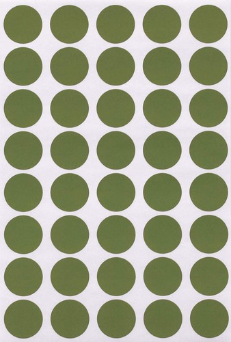Colored Coding Rounded Stickers Circle Dots Craft Labels 3/4 Inch By Royal Green - Picture 27 of 38