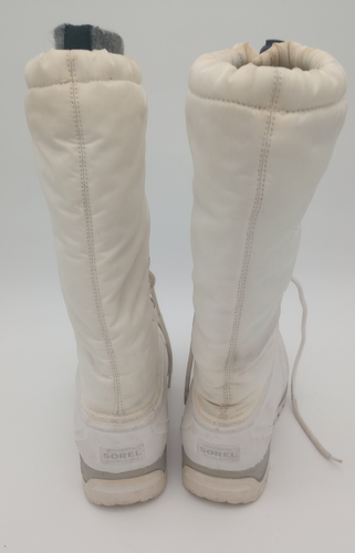 Sorel White Women's Size 7 Calf High Snow Boots 15" Insulate Manito - Picture 4 of 8
