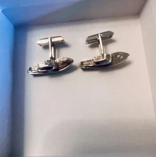 Swank  Cabin Cruiser Boat Cufflinks Vintage