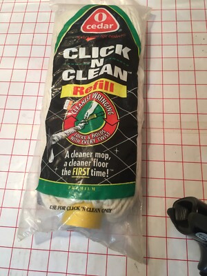 O Cedar # 198 Click -N-Clean Chamois Cloth Refill Self-Wringing Mop Premium