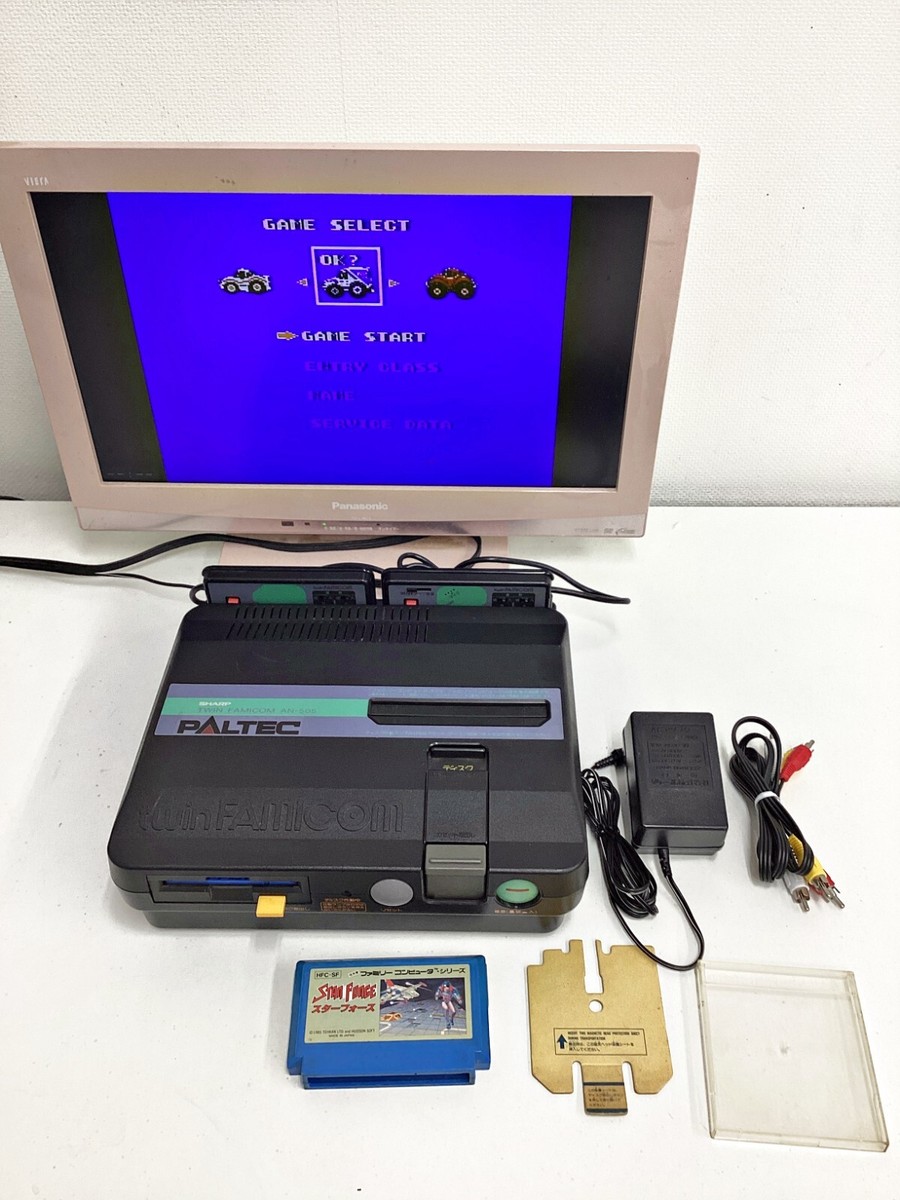 SHARP - ツイン ファミコン (SHARP twin FAmIcom AN-505BＫ) Sharp Twin Famicom AN-505-BK Black New Belt/tuning 273 Japan