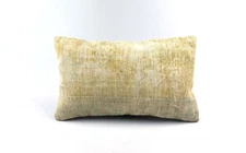 Kilim Pillow Cover 12x20 Handmade Turkish Rug Boho Ethnic Lumbar Cushion 4902