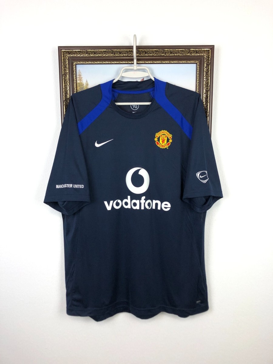 Vintage Nike Manchester United Football Shirt Train Soccer