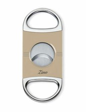 Tagliasigari Zino 2 dita. Tagliasigari doppia lama beige Z2 111597 nuovo con scatola