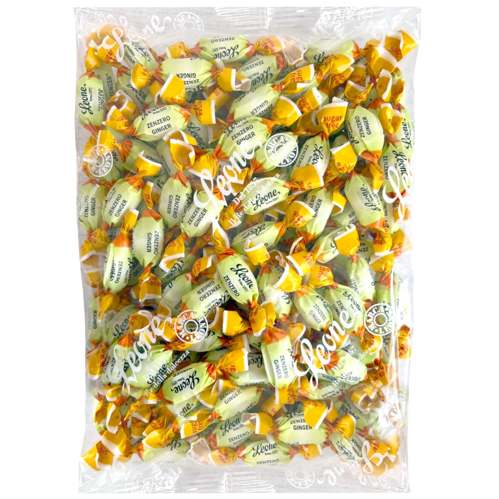 Caramelle Dure Pastiglie Leone Leonsnella Zenzero Ginger Busta da 500 g