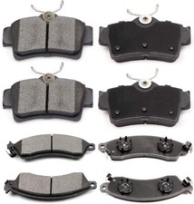 cciyu D412 D627 Front & Rear Professional Ceramic Brake Pads Set fit For