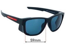 SFx Replacement Sunglass Lenses fits Prada SPS07W - 59mm Wide