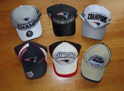 NEW ENGLAND PATRIOTS Super Bowl XXXVI XXXVIII XXXIX XLIX LI LIII Caps TOM  BRADY
